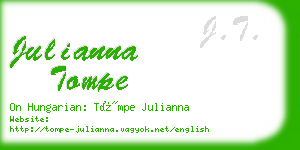 julianna tompe business card